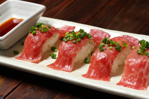 炙り宮古牛の握り